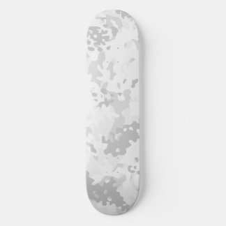 Kamouflage Skateboard Vit Grå