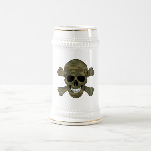 Kamouflage Skull och skorsben Stein Sejdel