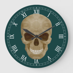 Kamouflage Skull - romerskt numeriskt klocka