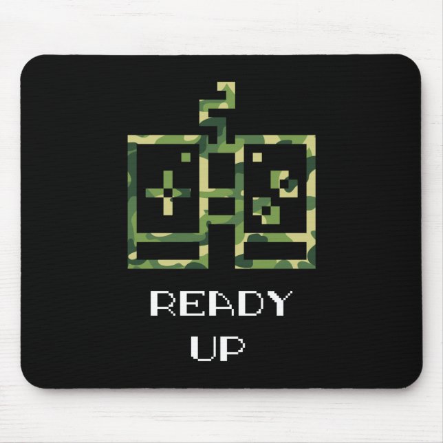Kamouflage Spelkontroll Färdig Gamer Musmatta (Framsidan)