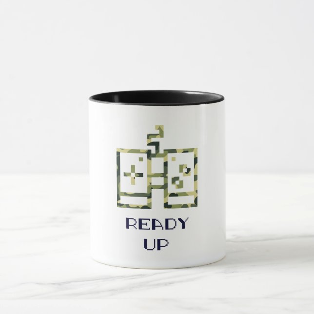 Kamouflage Spelkontroll Färdig Spelare Mugg (Center)
