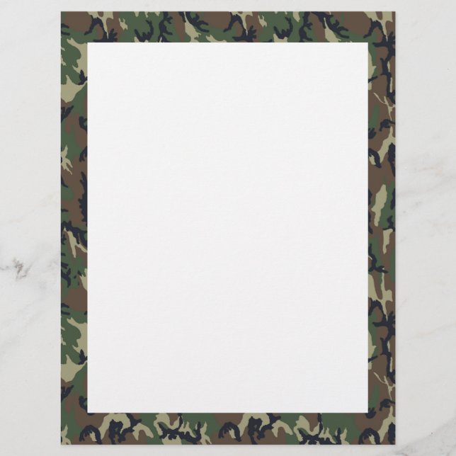 Kamouflage Woodland Stationery (Framsida)