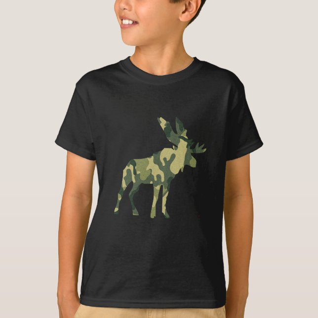 KamouflageälgSilhouette Tee Shirt (Framsida)