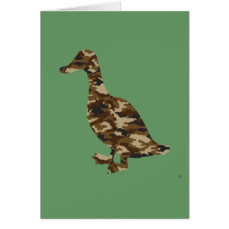 KamouflageankaSilhouette Hälsningskort