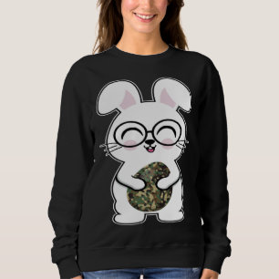 Kamouflagekanin Glasögon För Barn Småbarn Påsk E T Shirt