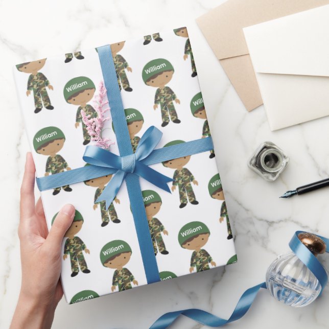 Kamouflagekompis Militär presentpapper (Gifting)