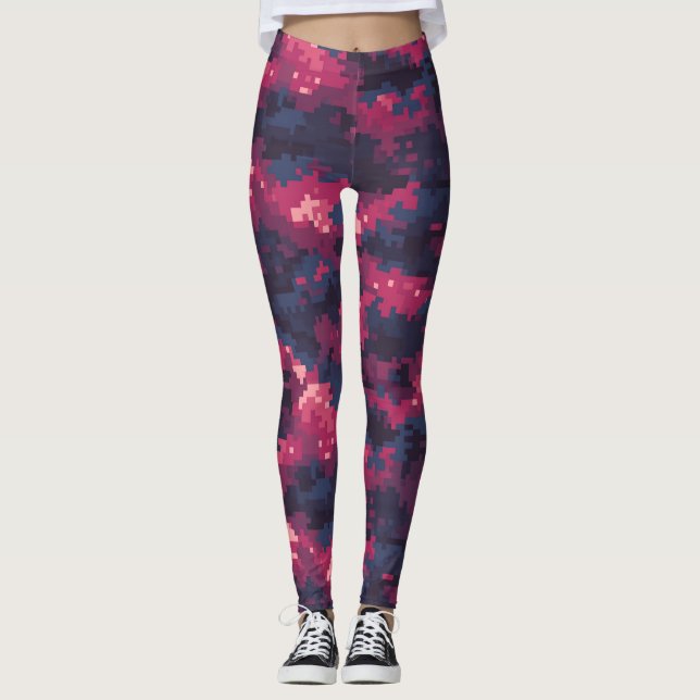 Kamouflageprint Bröllopsduschpresenter  Capri Yoga Leggings (Framsida)