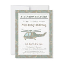 Kamouflageprintad Helikopter Armén Pojkars Födelse