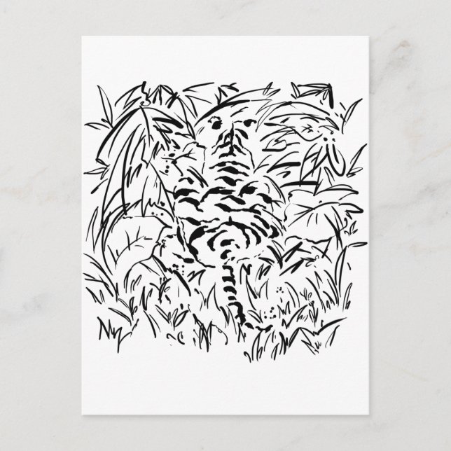 kamouflerad tiggare vykort (Framsida)