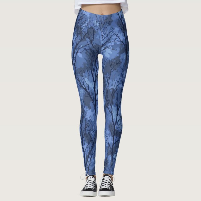 Kamoufleradeinspirerade Hemliga Tomtepresenter Dam Leggings (Framsida)