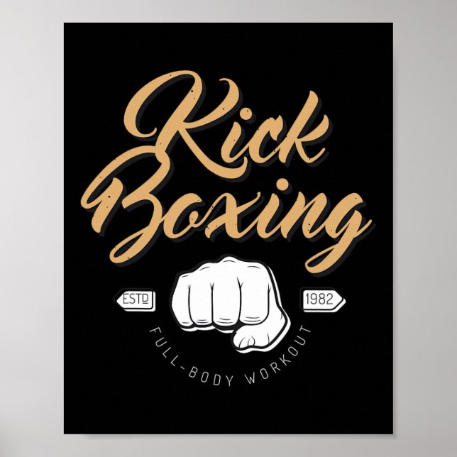 Kamp Boxning Kickboxning  Poster (Framsidan)