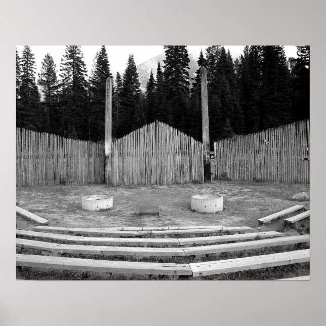 Kamp Fire Bowl BW Poster (Framsidan)