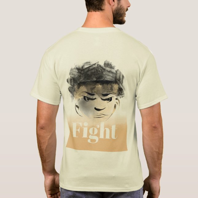 Kamp för dina drömmarillustrationer t shirt (Baksida)