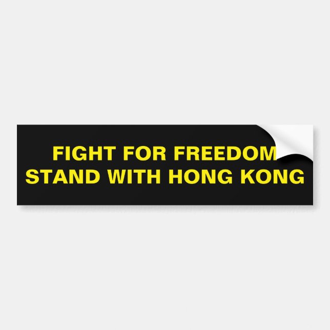 KAMP FÖR FRIHETSSTAND MED HONGKONG BILDEKAL (Framsidan)