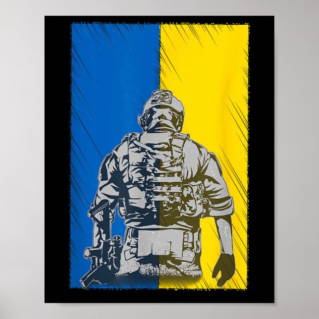 Kamp för Ukraina - Ukrainas soldat i försvar Poster (Framsidan)