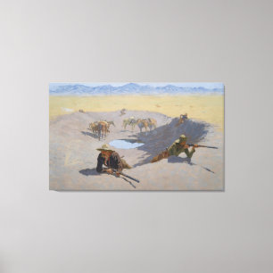 Kamp för vattenhålet canvastryck