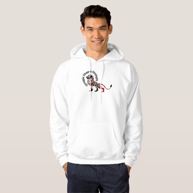 Kamp Gjuter Styrka Hoodie (Hel framsida)