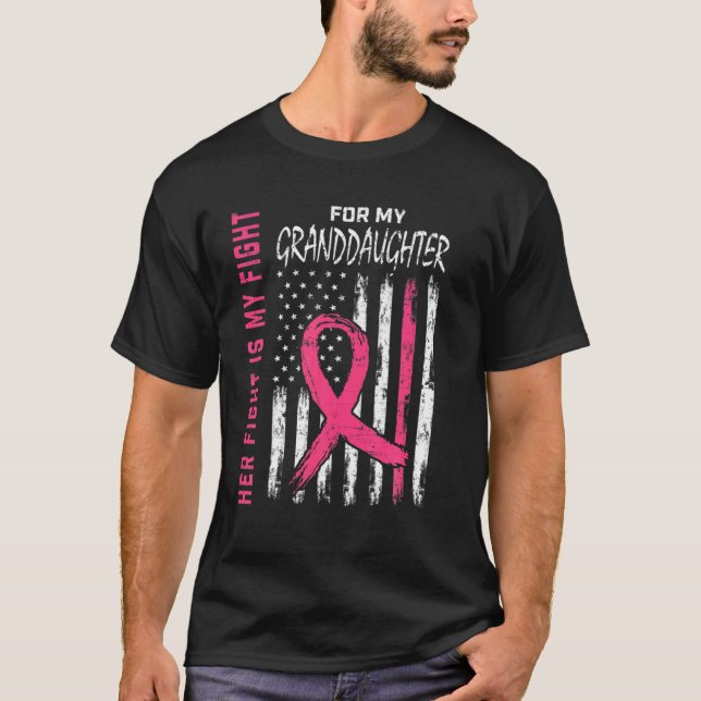 Kamp I Bära Rosa Fardotter Breast Cancer Awar T Shirt (Framsida)
