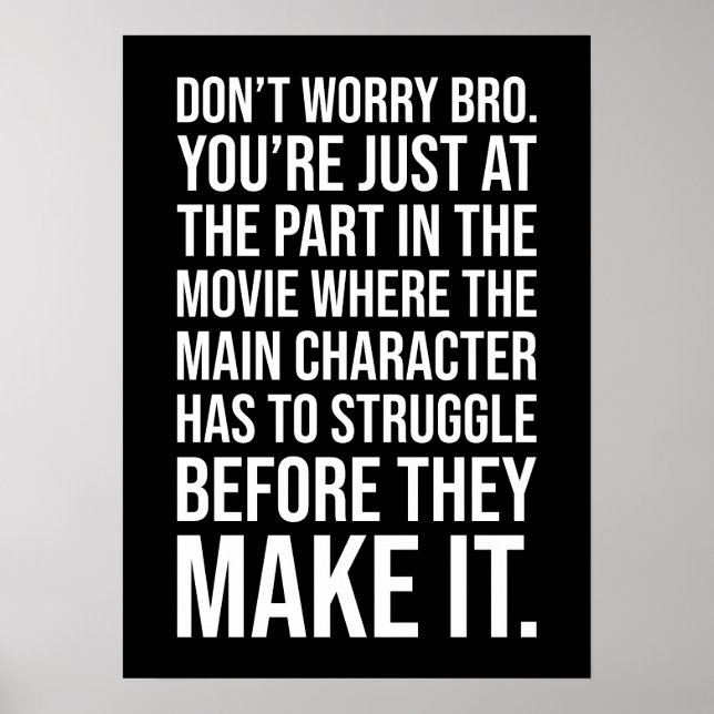 Kamp innan du gör det - Motivering Poster (Framsidan)