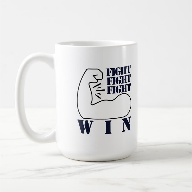 Kamp, kamp, kamp, vinning kaffemugg (Vänster)