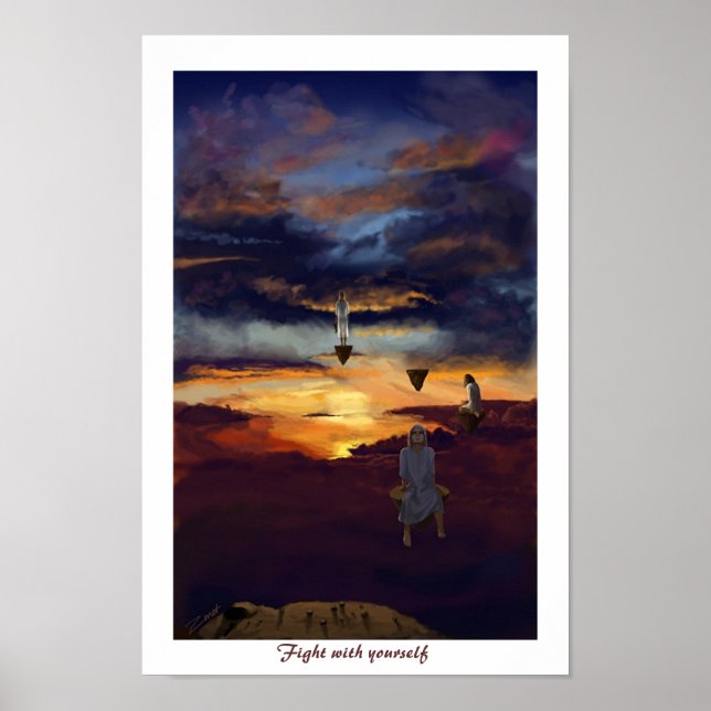 Kamp med dig själv poster (Framsidan)