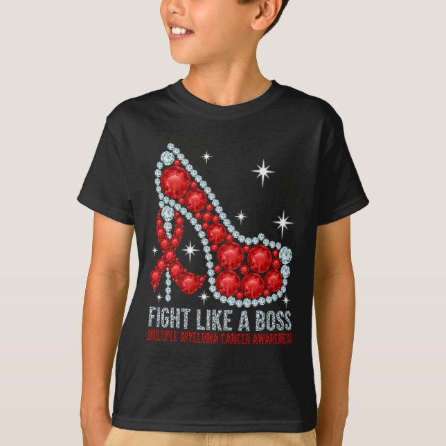 Kamp mot blodcancer som ett Chef Många Myeloma Aw T Shirt (Framsida)
