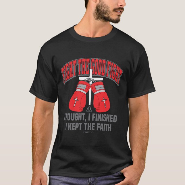 Kamp mot Bra Fight Boxing-handskarna Christian Des T Shirt (Framsida)