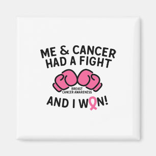 Kamp mot bröstcancer I Won Bröstcancer överlevande Magnet