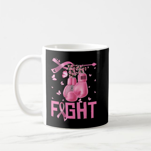 Kamp mot bröstcancer, medvetandegörande boxing Han Kaffemugg (Vänster)