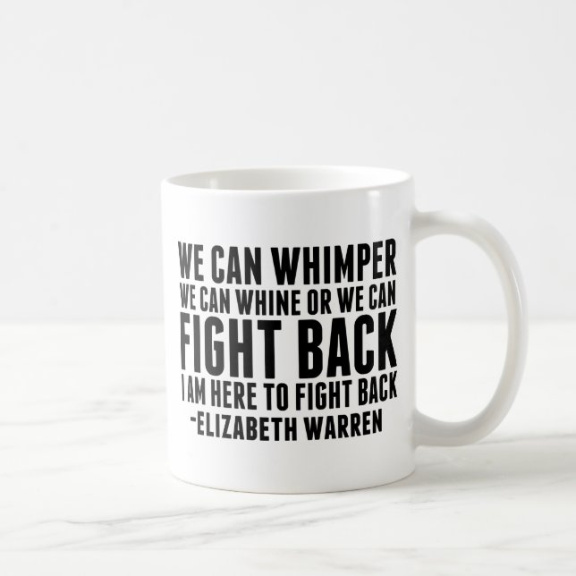 Kamp mot Elizabeth Warren Citot Feminist Kaffemugg (Höger)
