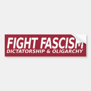 Kamp mot fascismens diktaturoligarki bildekal
