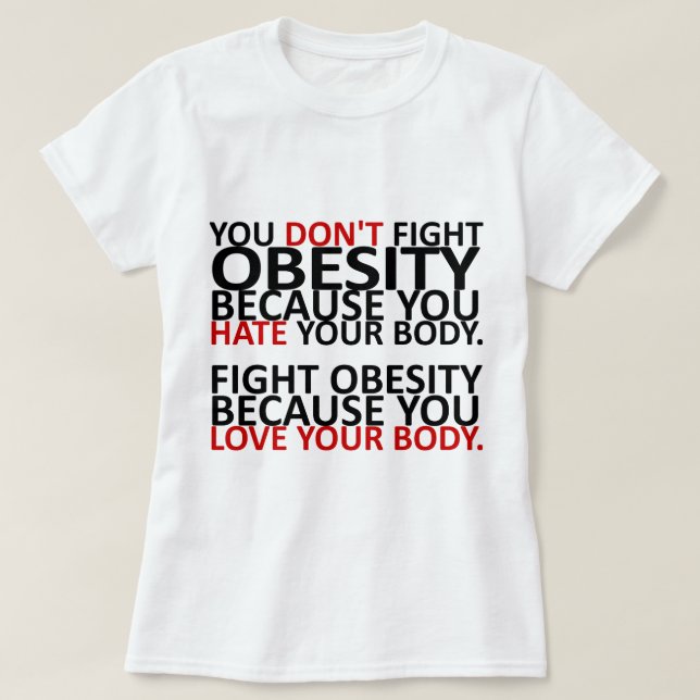 Kamp mot fetma t-shirt (Design framsida)