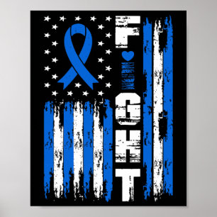 Kamp mot hydrocephalus-medvetande Patriotic USA Am Poster