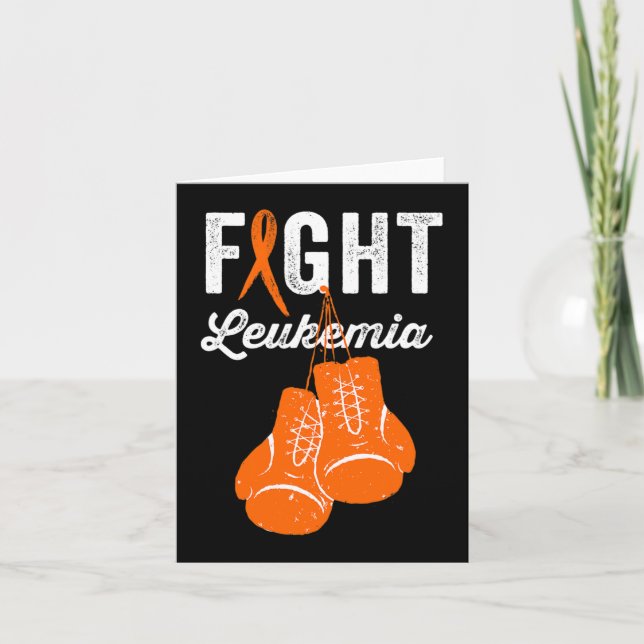 Kamp mot leukemi Kammaren Leukemi Medvetenhet Kort (Framsida)