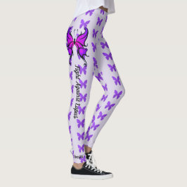 Kamp mot Lupus Anpassningsbar Text Kvinnors rättig Leggings