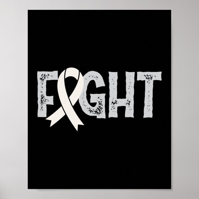 Kamp mot medvetenheten om Lung Cancer Poster (Framsidan)