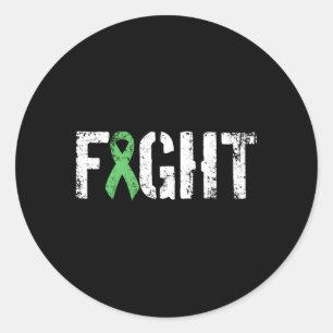 Kamp mot Non Hodgkins Lymphoma Military Stil Aware Runt Klistermärke