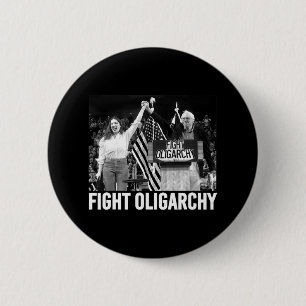 Kamp mot Oligarchy Bernie Sanders och Aoc Freedom Knapp