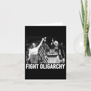 Kamp mot Oligarchy Bernie Sanders och Aoc Freedom Kort