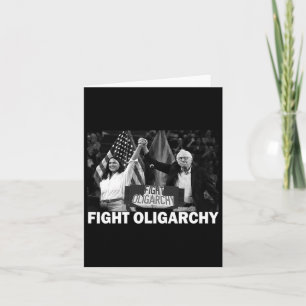 Kamp mot Oligarchy Bernie Sanders och Aoc Freedom Kort