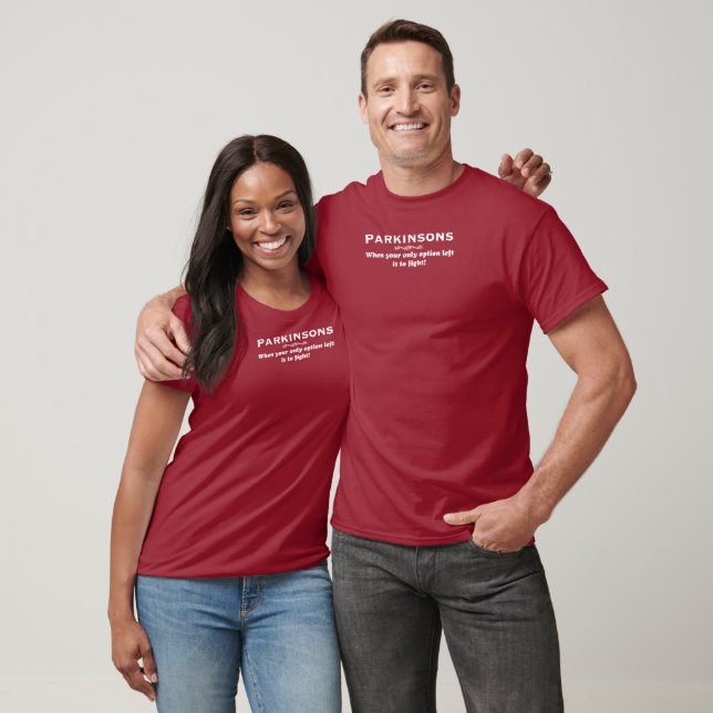 Kamp mot Parkinsons i White T Shirt (Unisex)