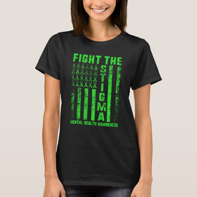 Kamp mot psykisk ohälsa i Stigma T Shirt (Framsida)