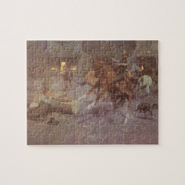 Kamp mot Roundup Saloon av Bill Gollings Pussel (Horisontell)