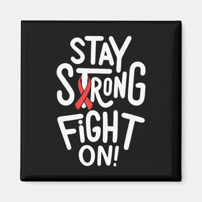Kamp mot sickle Cell Anemia Awareness Supporter R Magnet (Framsidan)