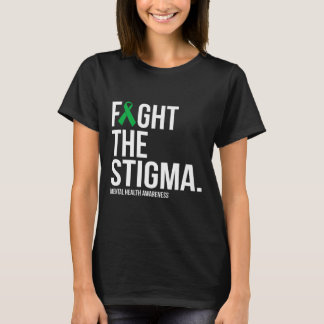 Kamp mot Stigma-Gröntens band Mental Health Awaren T Shirt