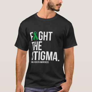 Kamp mot Stigma-Gröntens band Mental Health Awaren T Shirt