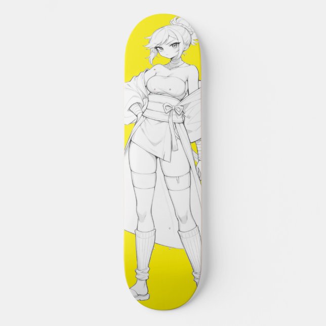 Kamp mot Stil Anime Girl Skateboard Deck (Framsida)