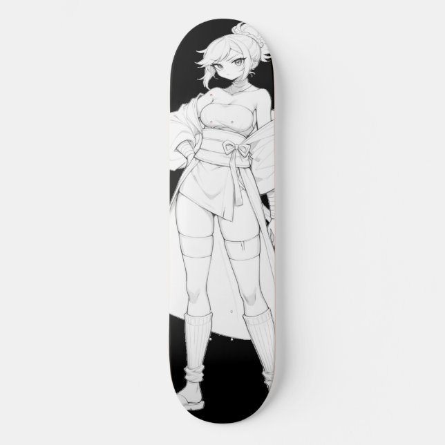 Kamp mot Stil Anime Girl Skateboard Deck (Framsida)