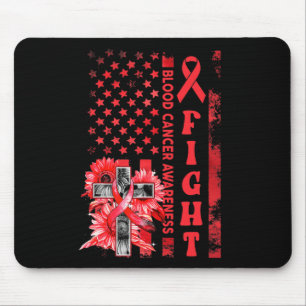 Kamp mot USA flagga Solros Christian Blood Cancer Musmatta
