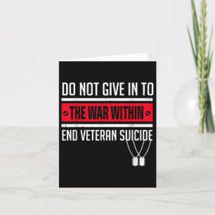Kamp mot veteran Suicide Ptsd Awareness 22A Kort